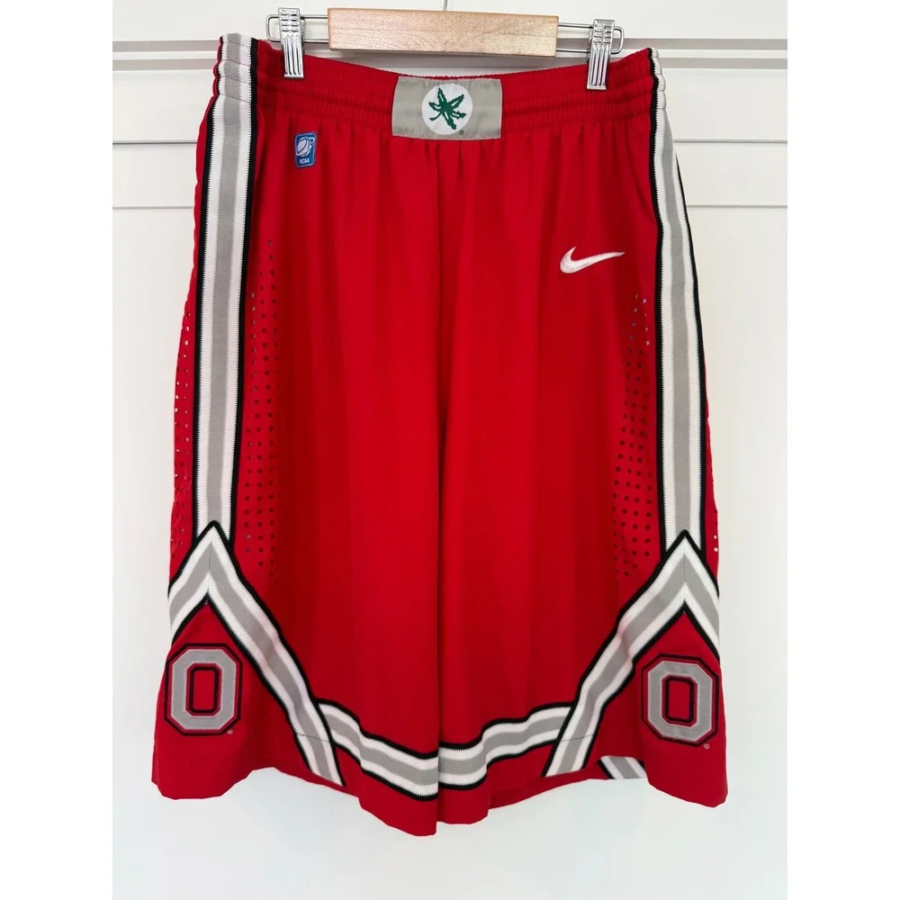 Nike Ohio State Buckeyes Red Basketball Shorts Mens Medium NCAA Dri-FIT